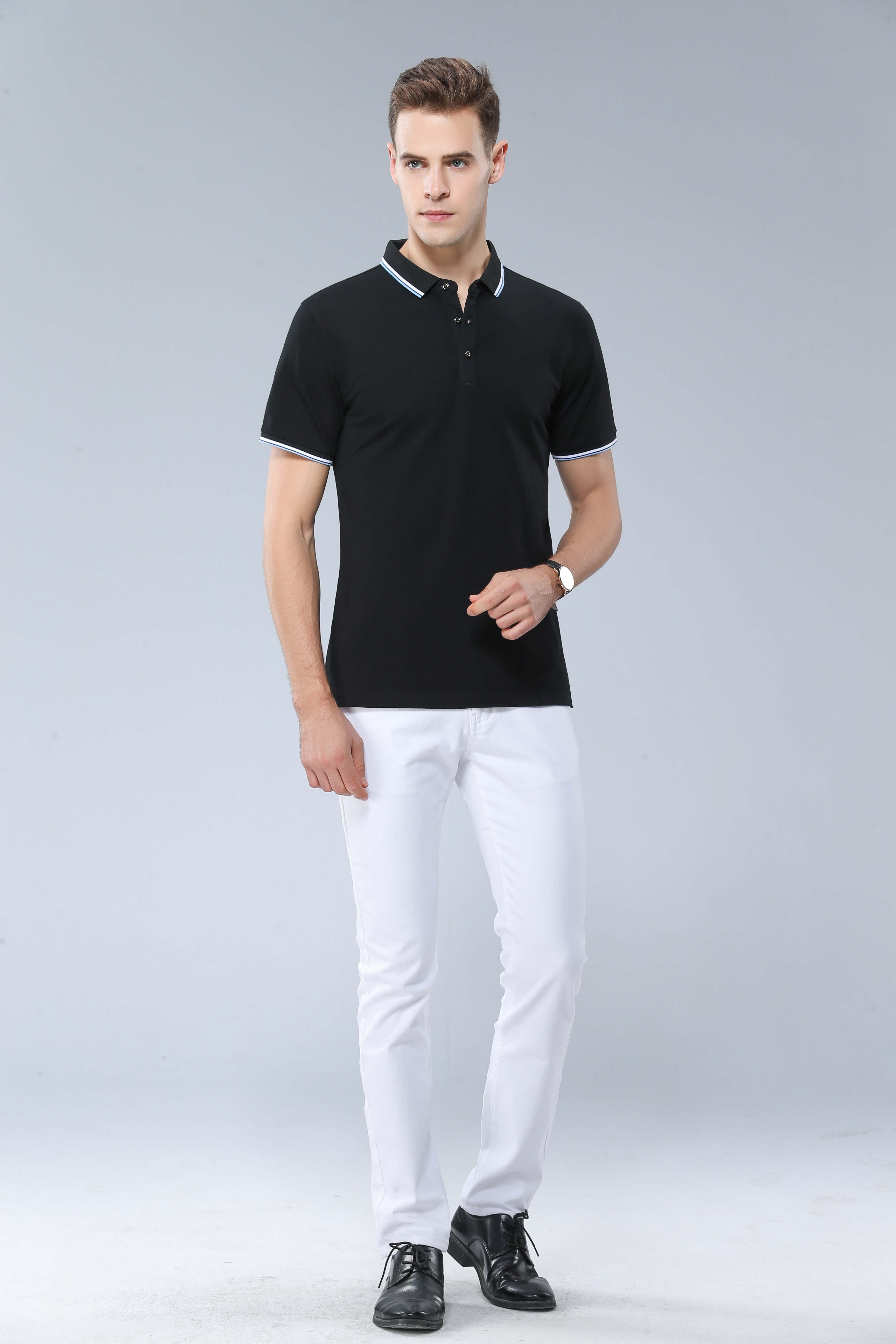 高郵實惠翻領polo衫定制/工服定做廠方/polo衫團隊定制(圖12)