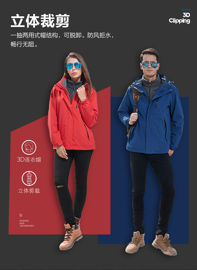 揚州最新款沖鋒衣/沖鋒衣批發/沖鋒衣廠方定制/定做/團隊沖鋒衣定制印字/印花(圖5)